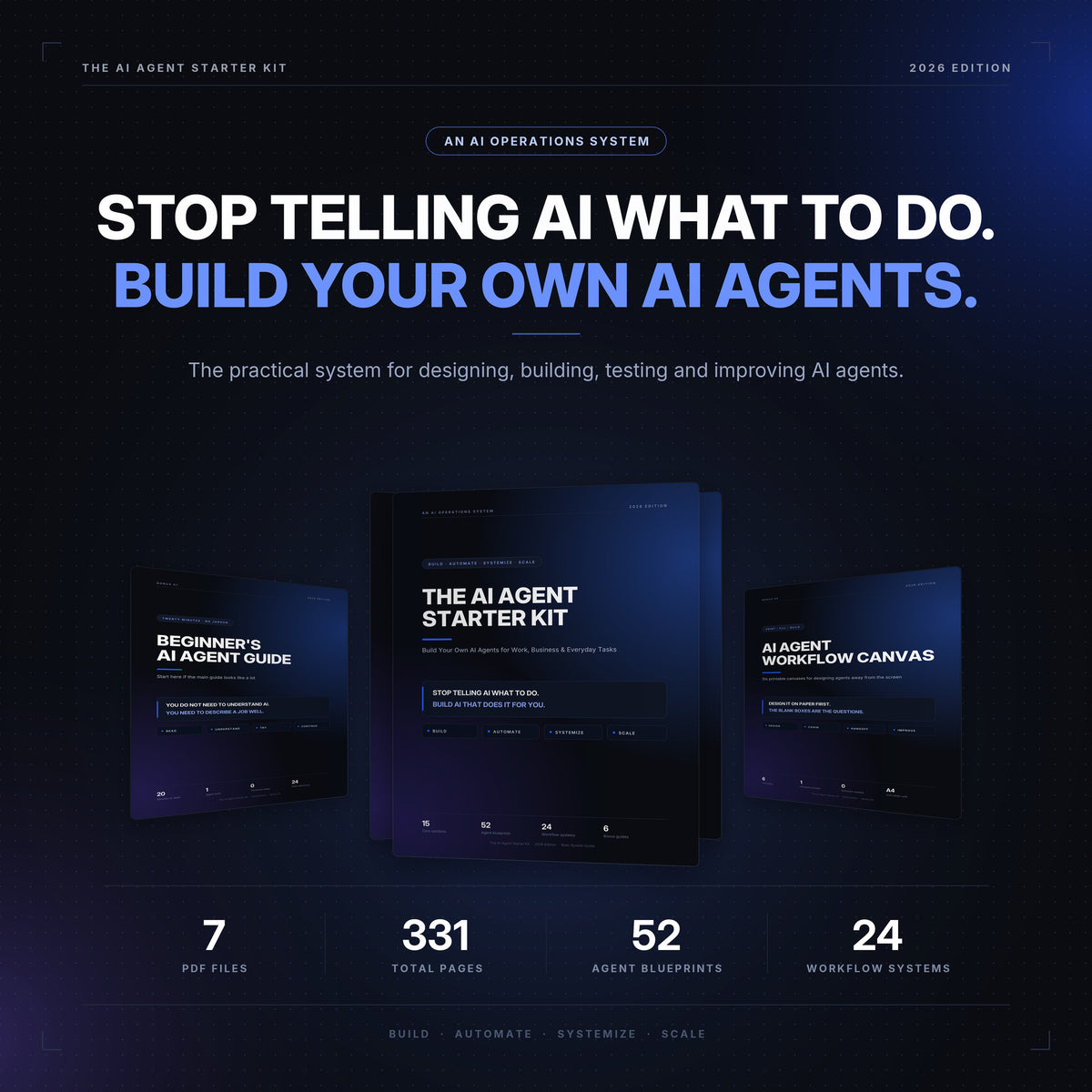 AI Agent Starter Kit | 100+ Blueprints & Workflows | AI Automation for Business and Productivity
