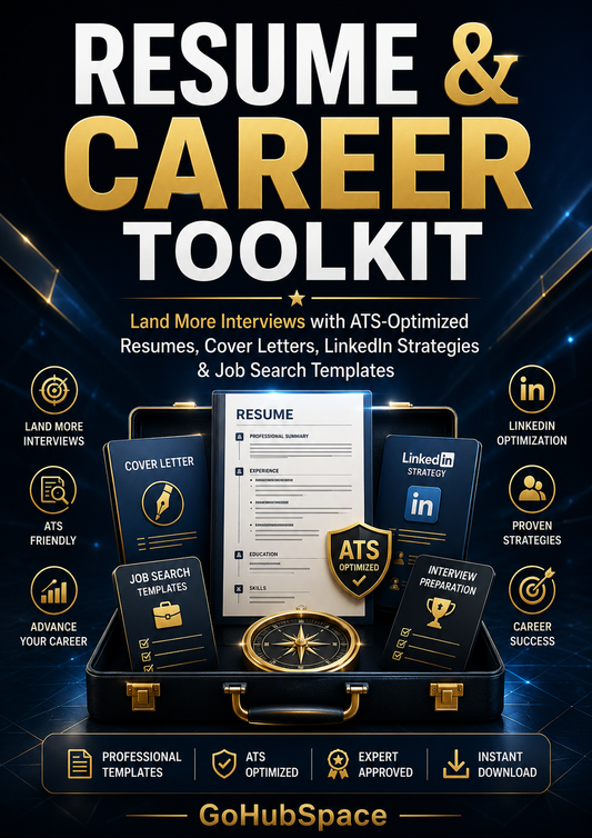 Resume & Career Toolkit: ATS-Optimized Templates, Cover Letter Examples, LinkedIn Strategy & Job Search Guide