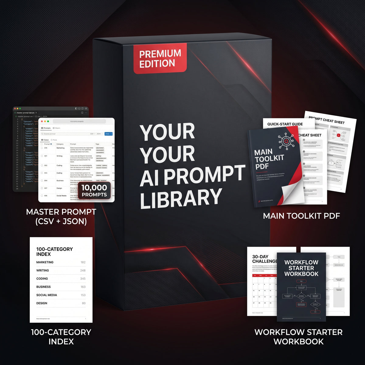AI Prompt & Workflow Master Bundle | 10,000 AI Prompts and Workflow Builder OS