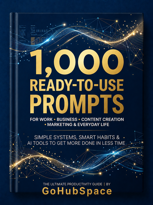 1,000 Ready-to-Use Prompts for Work, Business, Content Creation, Marketing & Everyday Life
